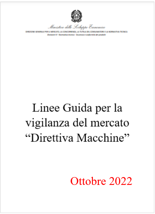 Linee guida vigilanza del mercato DM 10 2022