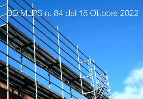 Decreto Direttoriale MLPS n  84 del 18 Ottobre 2022