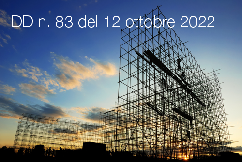 Decreto Direttoriale n  83 del 12 ottobre 2022