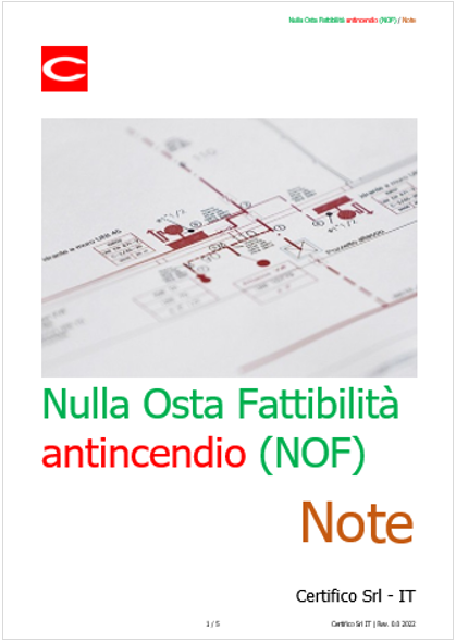 Nulla Osta di Fattibilit  antincendio  NOF    Note