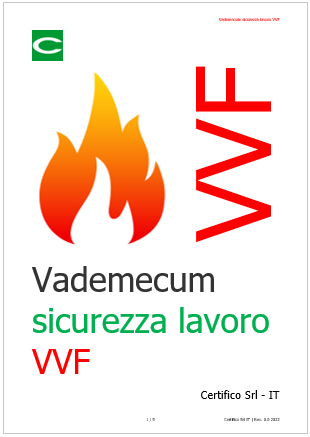 Vademecum sicurezza lavoro VVF