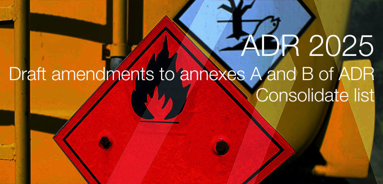 ADR 2025 Draft amendments to annexes A and B of ADR for entry into force on 1 January 2025