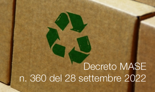 Decreto MASE n  360 del 28 settembre 2022