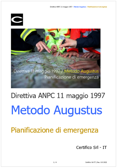 Direttiva 11 maggio 1997  Metodo Augustus 