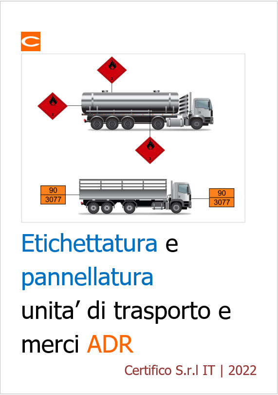 Etichettatura e pannellatura unit  di trasporto merci ADR 2023