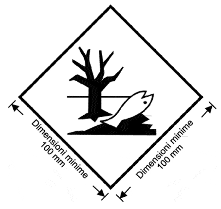 Materie pericolose per l ambiente acquatico UN 3077 e UN 3082   Marchio