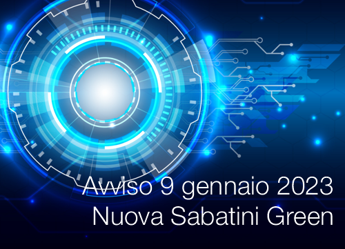 Avviso 9 gennaio 2023   Nuova Sabatini Green