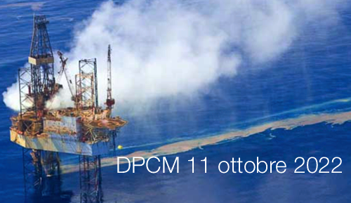 DPCM 11 ottobre 2022