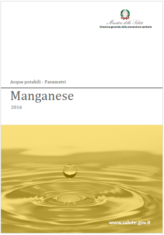 Valori limite manganese nelle acque consumo umano