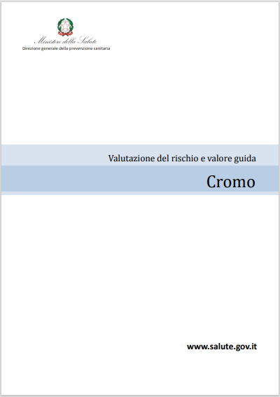 Valutazione del rischio e valore guida acque   Cromo