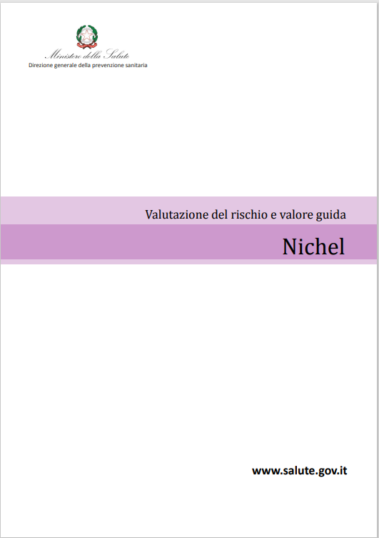 Valutazione del rischio e valore guida acque   Nichel