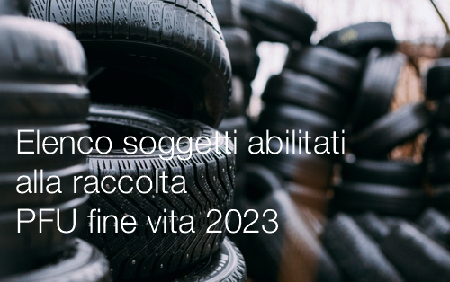 Elenco definitivo dei soggetti abilitati alla raccolta e gestione degli PFU fine vita anno 2023