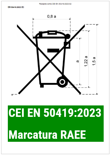 CEI EN 50419 2023 Marcatura RAEE