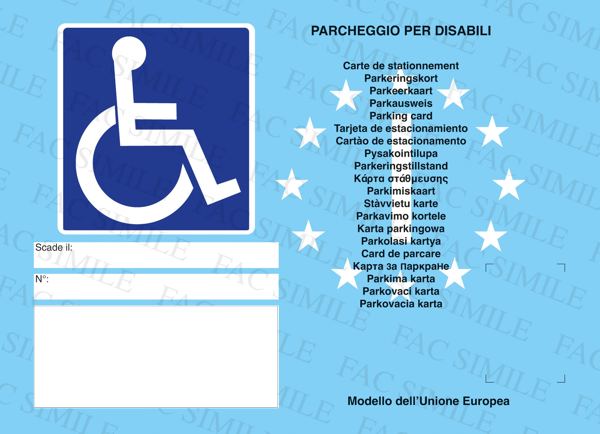 Contrassegno disabili