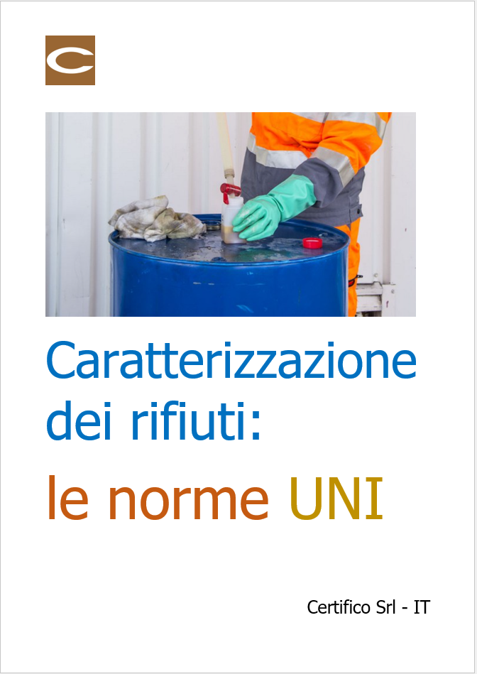 Caratterizzazione dei rifiuti   Norme UNI