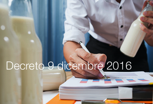 Decreto 9 dicembre 2016