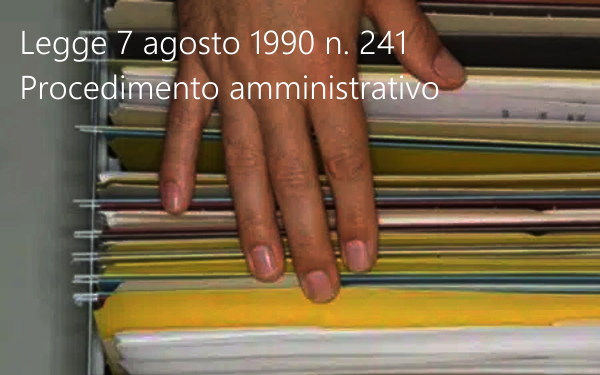 Legge 7 agosto 1990 n  241