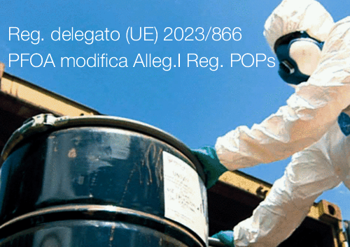 Regolamento delegato  UE  2023 866  PFOA