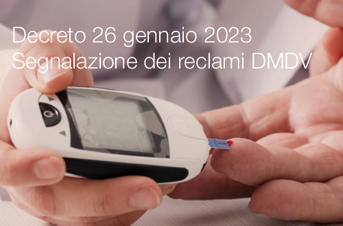 Decreto 26 01  2023   Segnalazione reclami DMDV