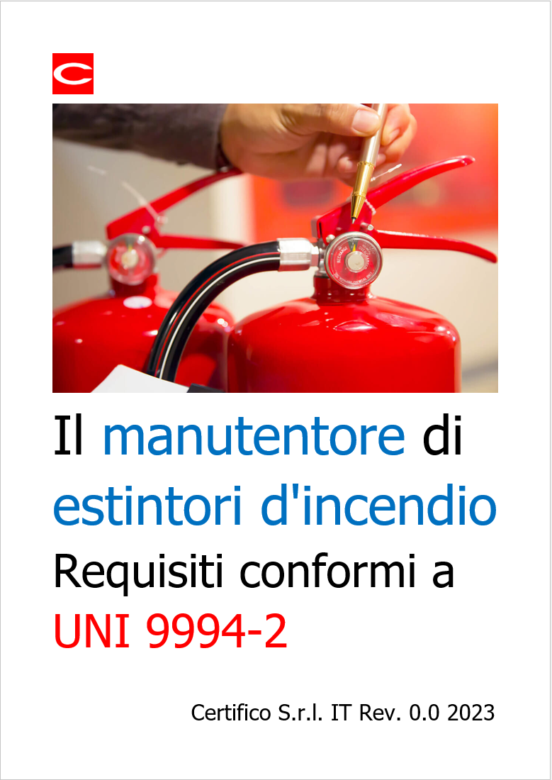 Il manutentore di estintori d incendio