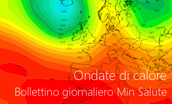 Ondate di calore   Bollettino giornaliero Min Salute