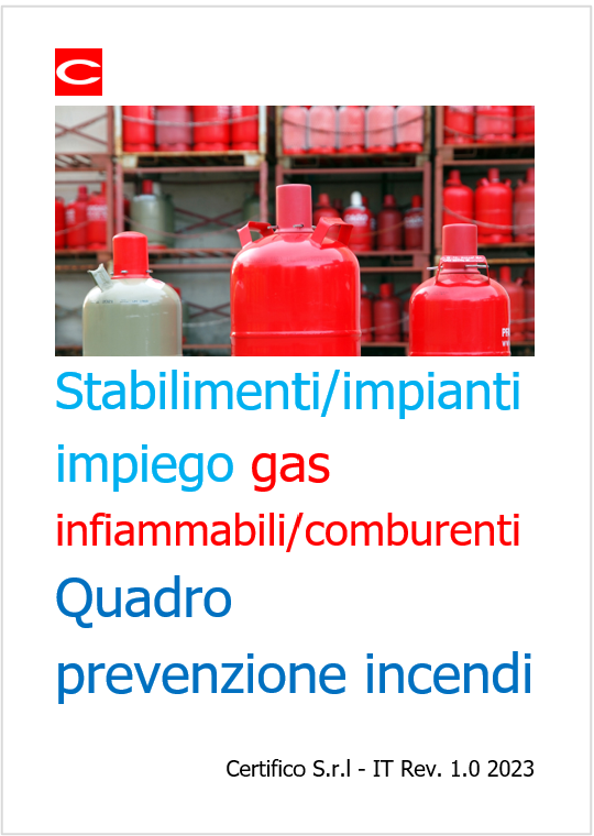 Stabilimenti impianti impiego gas infiammabili comburenti   Quadro prevenzione incendi