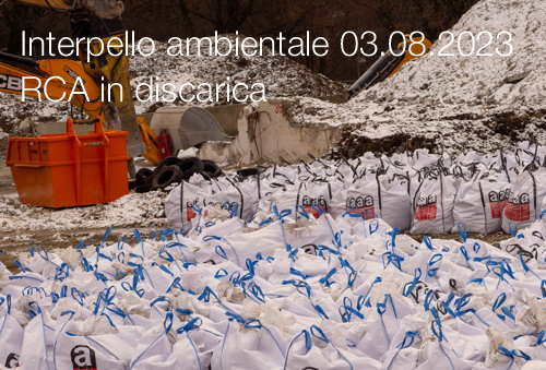 Interpello ambientale 03 08 2023   Rifiuti contenenti amianto  RCA  in discarica