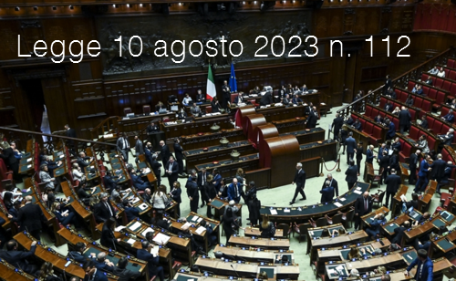 Legge 10 agosto 2023 n  112