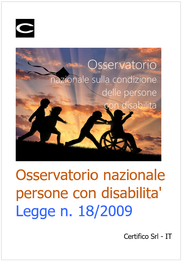 Osservatorio nazionale condizione persone con disabilita  