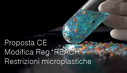 Proposta CE Modifica Regolamento REACH   Restrizioni microplastiche