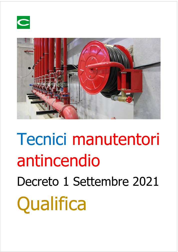 Tecnici manutentori anticendio   DM 1 09 2021   Qualifica