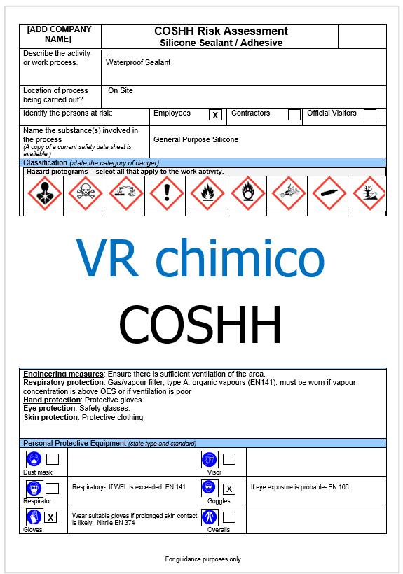 VR Chimico COSHH