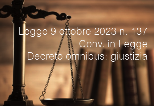 Legge 9 ottobre 2023 n  137