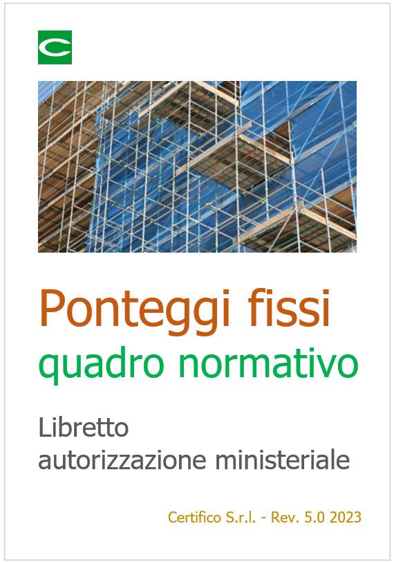 Ponteggi fissi   Quadro normativo