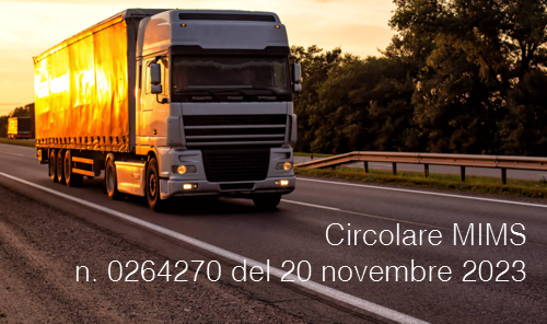 Circolare MIMS n  0264270 del 20 novembre 2023