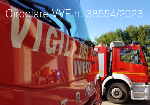 Circolare VVF n  38554 2023