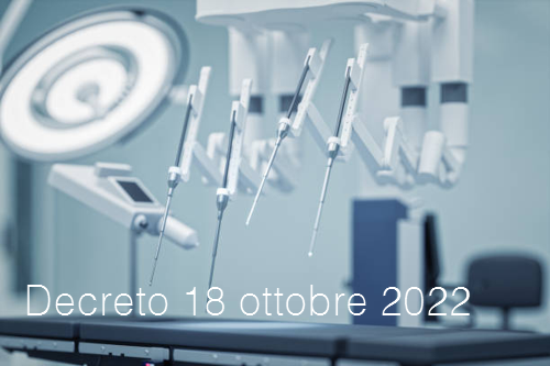 Decreto 18 ottobre 2022