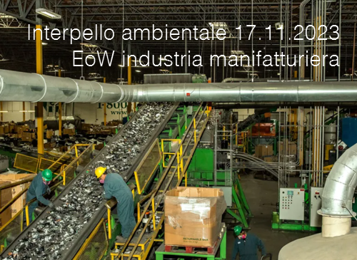 Interpello ambientale 17 11 2023   End of waste industria manifatturiera