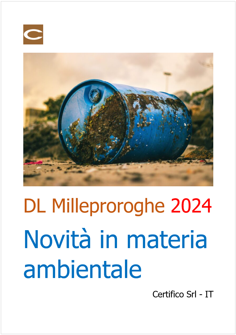 DL Milleproroghe 2024   Novit  in materia ambientale