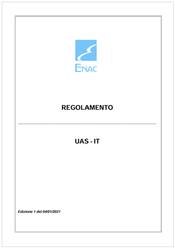 Regolamento UAS IT ENAC