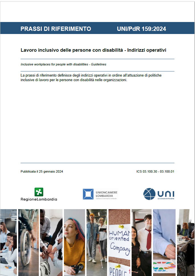 UNI PdR 159 2024   Lavoro inclusivo delle persone con disabilit 