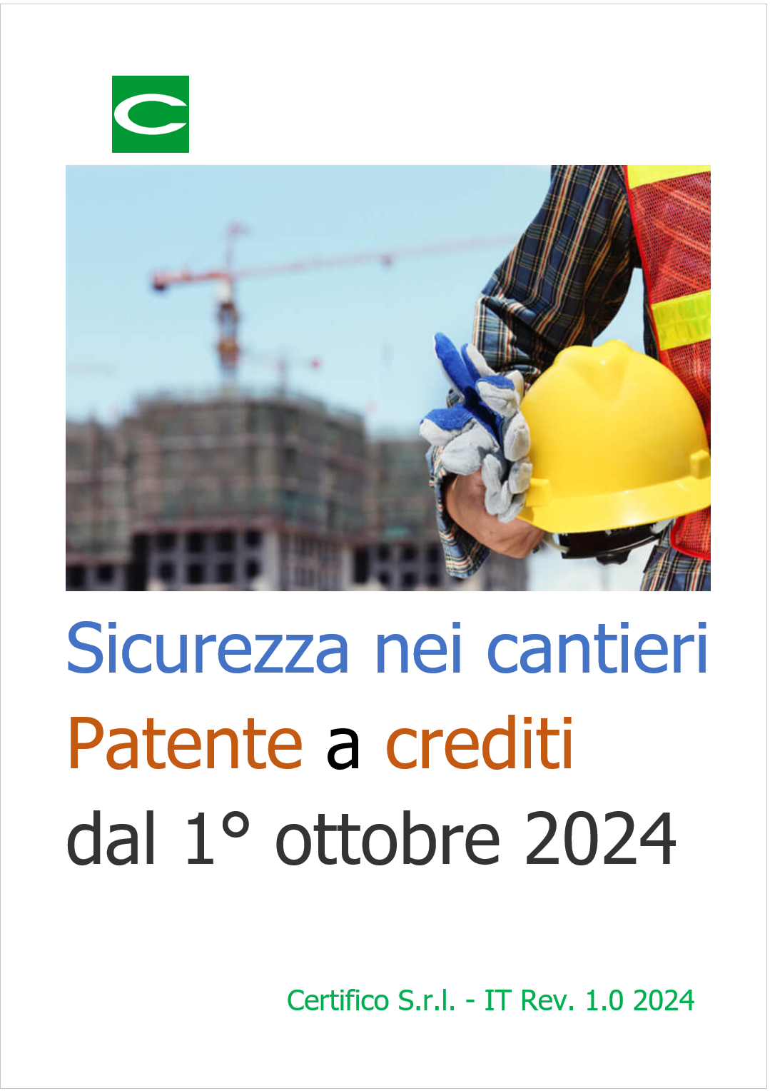 Patente a crediti dal 1  ottobre 2024