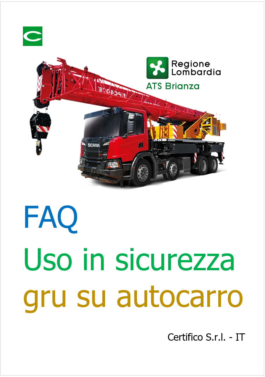 FAQ Uso in sicurezza gru su autocarro