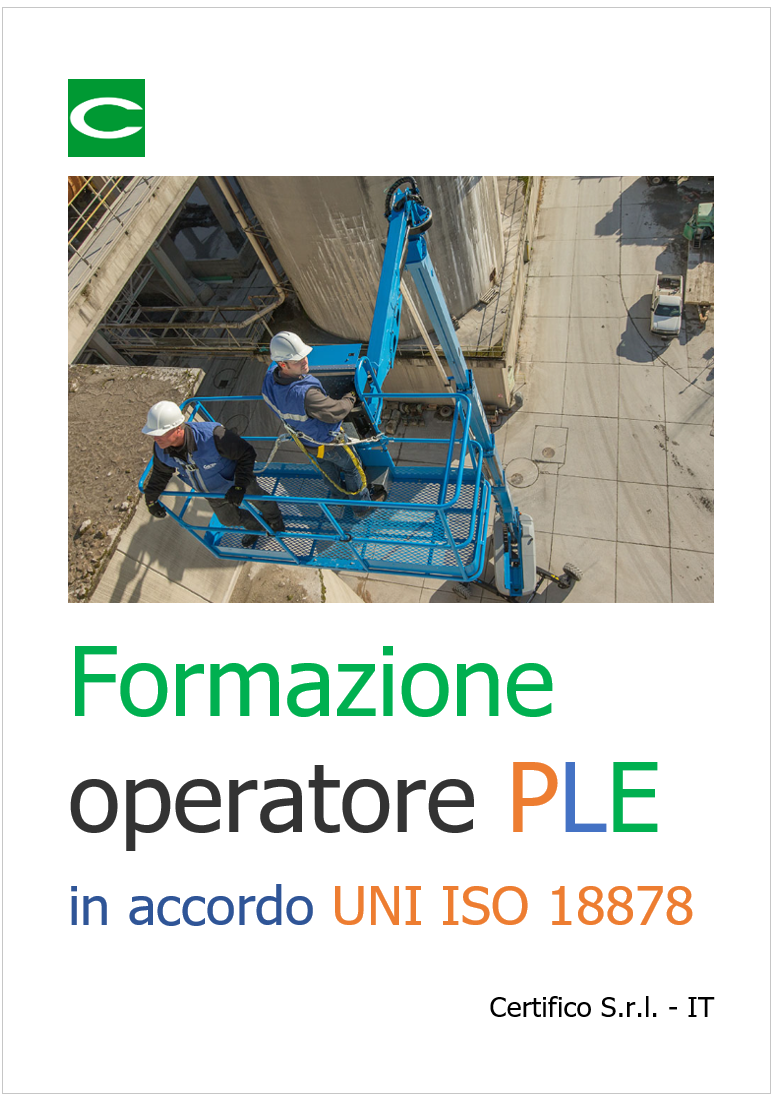 Formazione operatore PLE in accordo UNI ISO 18878