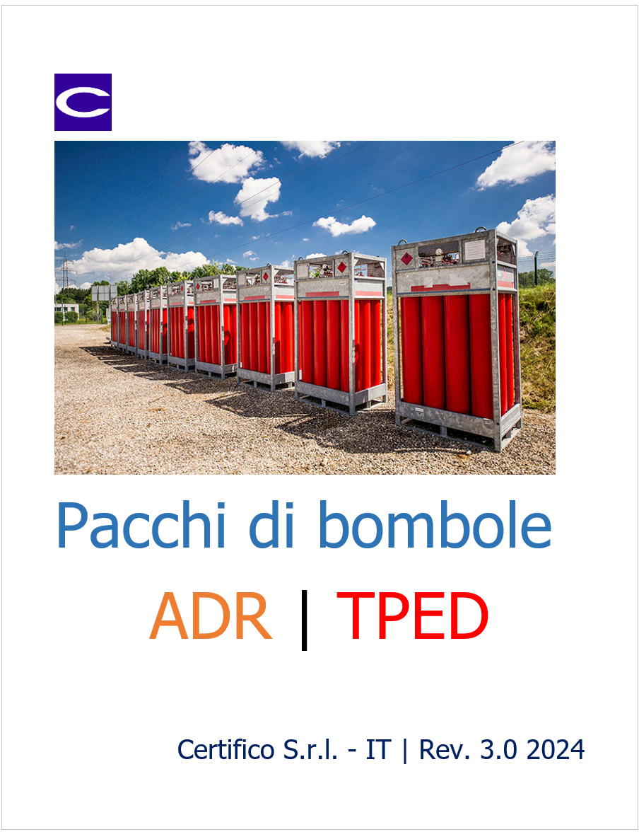 Pacchi di bombole ADR TPED Rev 3 0 2024