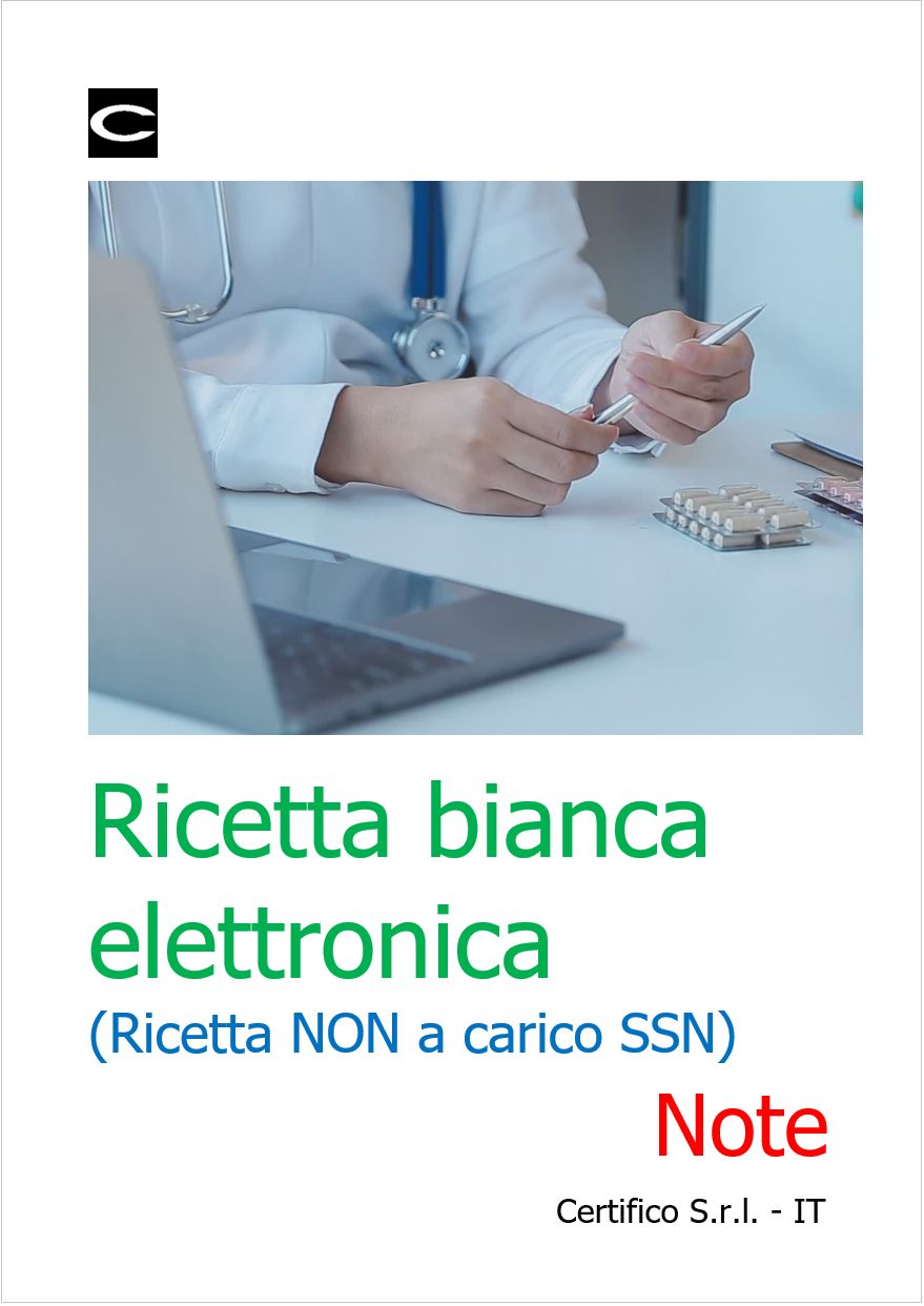 Ricetta bianca elettronica Ricetta NON a carico SSN