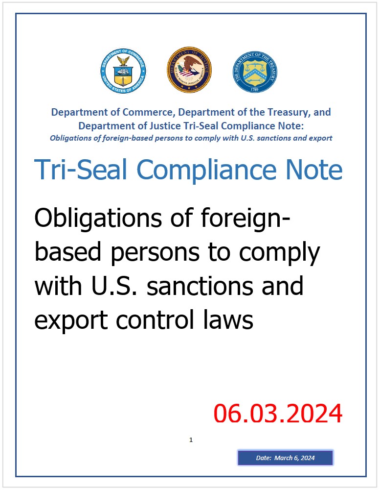 Tri Seal Compliance Note   US March 6 2024