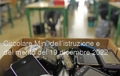 Circolare Min  dell istruzione e del merito del 19 dicembre 2022