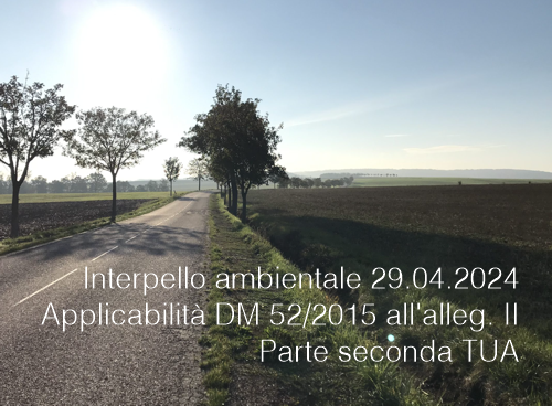 Interpello ambientale 29 04 2024