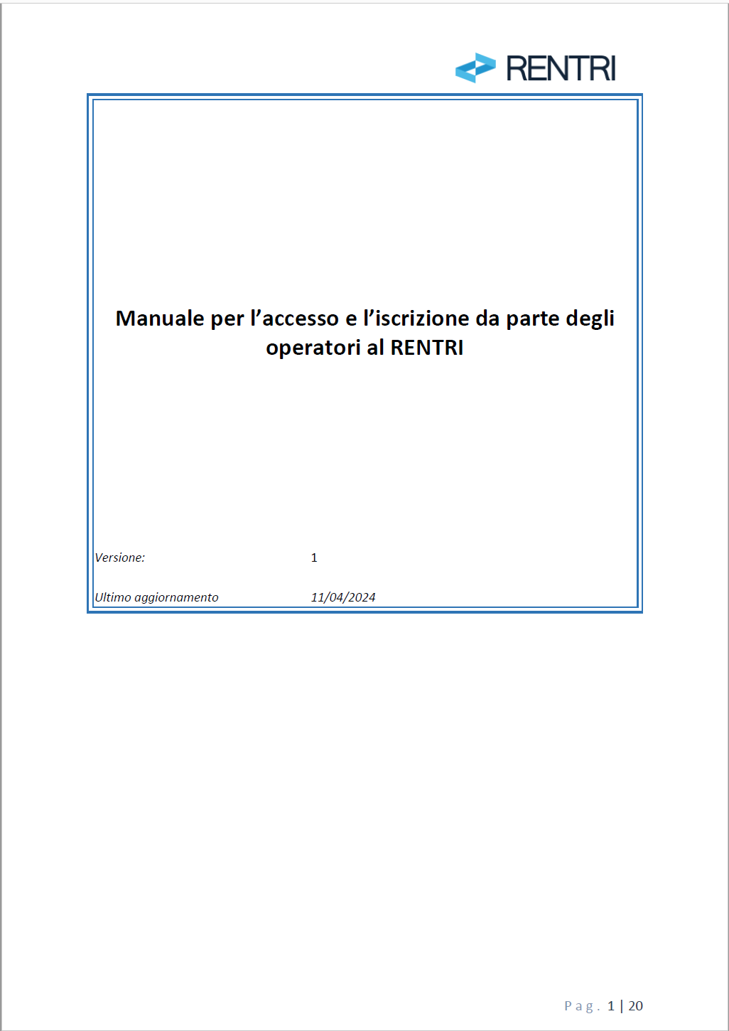 Manuale per gli operatori in ambiente Demo